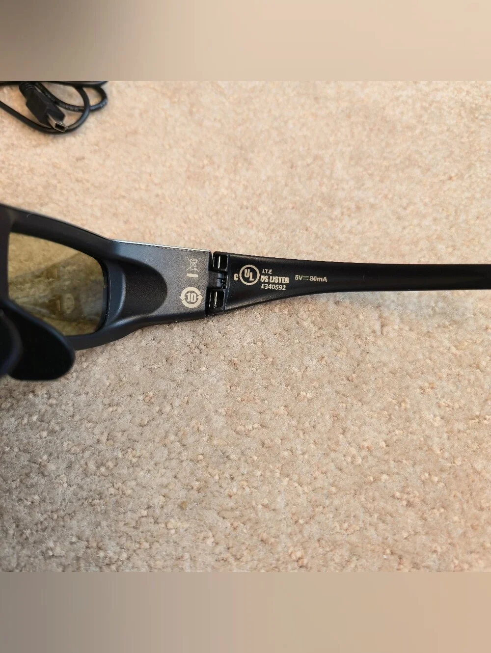 Panasonic 3D Full HD Glasses TY-EW3D2M Active Rechargeable /w Case